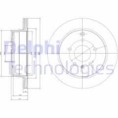 Delphi Bg4069 Fren Diski Arka Antara 2006 Sonrası / Captıva 2006 Sonrası Havalı 303