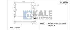Kale 342270 Su Radyatörü Marea 96-99 Brava 95-98 1.4 12V 1.6 16V