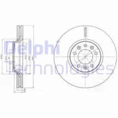 Delphi Bg4083C Fren Diski Çiftli Paket Boyalı C5.Dıspatch.Jumpy.S