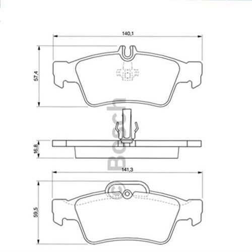 Bosch 986495248 Fren Balatası Arka C216 Cl Serısı Cl500 C218 Cls