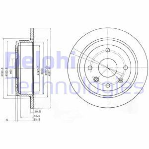 Delphi Bg4091 Fren Diski Arka Nubıra 2003 Sonrası Lacettı 04-