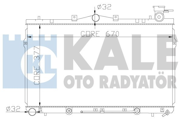 Kale 342310 Radyatör Elantra Iı Coupe Al-Pl-Brz