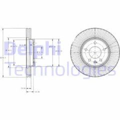 Delphi Bg4092C Fren Diski Çiftli Paket Boyalı Captıva.Antara