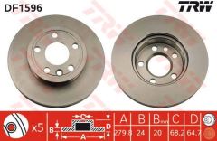 Trw Df1596 Fren Diski Ön Transporter T4 90-95 Havalı 280Mm