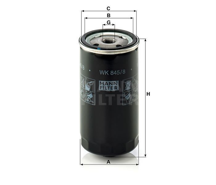 Mann Wk8458 Mazot Filtresi 75 03-05 2.0 Cdtı / Freelander 01-06 2
