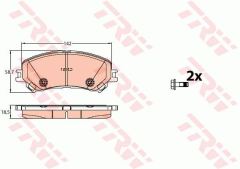 Trw Gdb2152 Fren Balatası Ön Megane Iv 16-