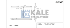 Kale 342325 Radyatör Corolla Ae101 Al-Pl-Brz 1.3 1.6 92-00