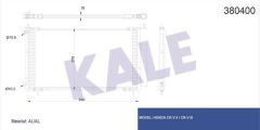 Kale 380400 Klima Radyatörü Crv Iı Iıı Al Al 690X379X16