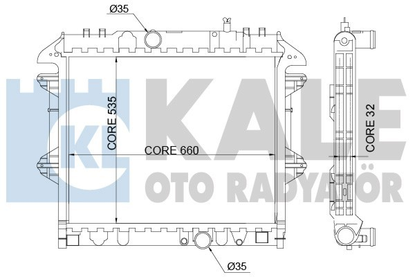 Kale 342335 Radyatör Hılux Iıı Pıckup Al-Pl-Brz