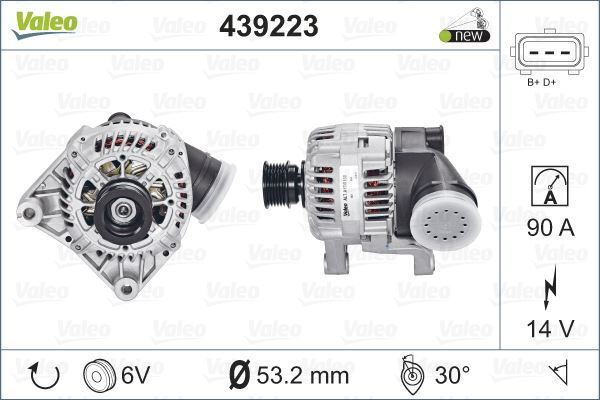 Valeo 439223 Alternatör 14V 90A Bmw 3.20-3.23-5.20-5.23