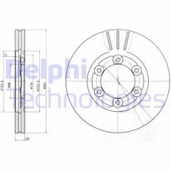 Delphi Bg4104 Fren Diski Ön Bongo K2700 04-11 Takım
