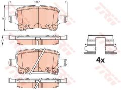 Trw Gdb2180 Fren Balatası Arka 106.5Mm Astra K 15-