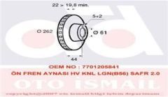 Valeo 186305 Fren Diski Ön Safrane 92-96 2.0 16V 2.5 Dt Havalı 26