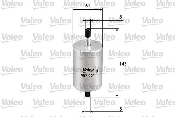 Valeo 587001 Yakıt Filtresi (Benzin) Clıo I-Iı-Iıı-Kng-Mgn I.Iı-P