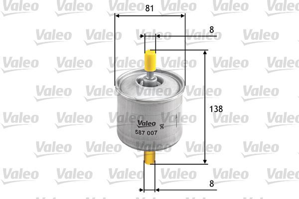 Valeo 587007 Yakıt Filtresi (Benzin) Ford Fıesta Iv 1.25I 16V-Ka