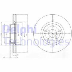 Delphi Bg4113 Fren Diski Ön Corolla Verso 2004 Sonrası Avensıs 03-08 Haval