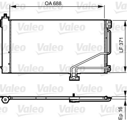 VALEO 814186 KONDENSER MB W171 SLK CLASS
