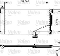 VALEO 814186 KONDENSER MB W171 SLK CLASS