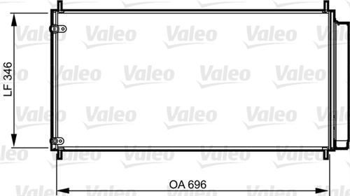 VALEO 814205 KLIMA RADYATÖRÜ COROLLA 07- 2.2 D4D AURIS 07- 2.0 D4
