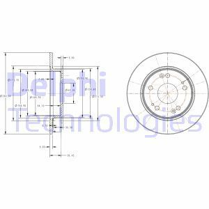 Delphi Bg4118C Fren Diski Arka Cıvıc Vıı Hb Fd 1.4/1.8/2.2Ctdı 01