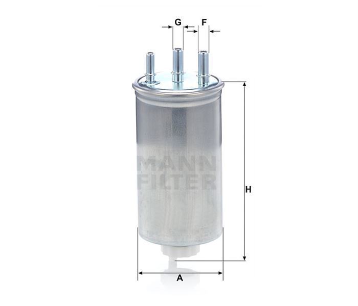 Mann Wk8039 Mazot Filtresi Clıo Symbol Iı / Logan 2008 Sonrası Sandero 08-