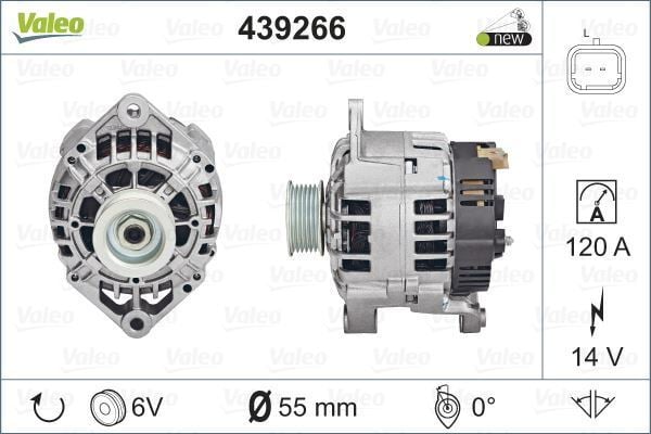 Valeo 439266 Alternatör Clıo Iı Kangoo Megane I Laguna I 1.9Dtı