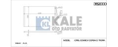 Kale 382000 Klima Radyatörü Corsa C 2000 Sonrası 1.0 12V 1.2 16V 1.4 16V C