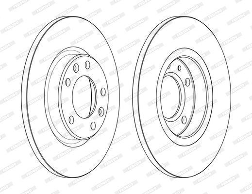 Ferodo Ddf2569C Arka Fren Aynası P308 13-P3008 14-C4 13-(268×35×5