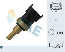Fae 33495 Fae Su Sucaklık Sensörü Sıyah 2 Fişli Astra J Corsa D C