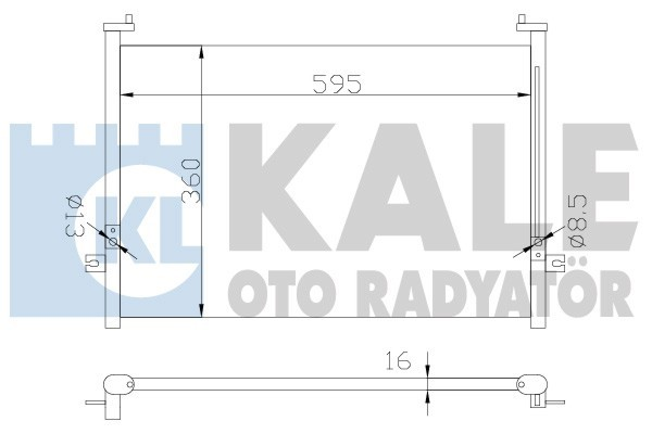 Kale 342425 Klima Radyatörü H1 Starex Box-H100 Box-Porter Pıck Up