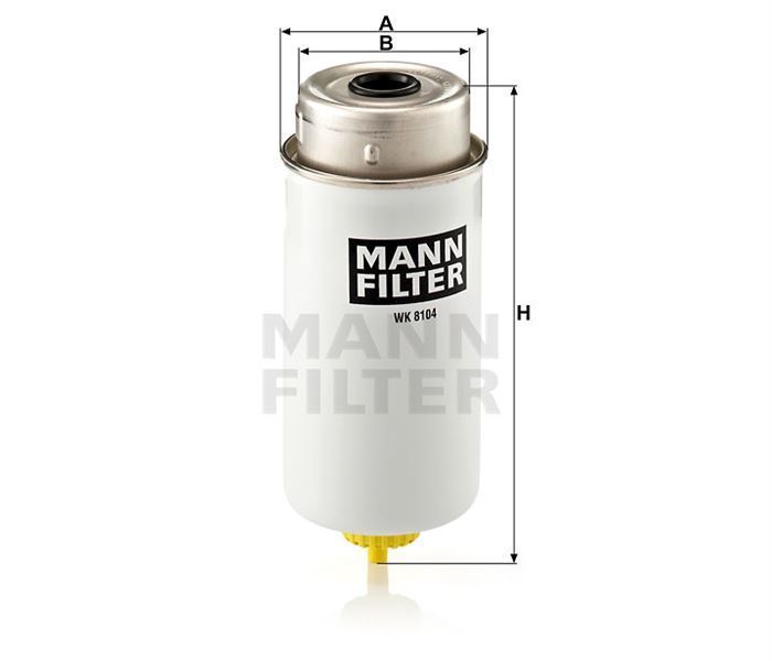 Mann Wk8104 Mazot Filtresi Transıt W184 00-06 2.0 Tdcı 2.4 Tdcı 1