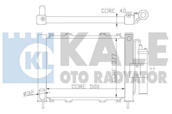 Kale 382400 Su Radyatörü Sogutma Modülü Kangoo 2003 Sonrası 1.2 16V 1.5 Dc