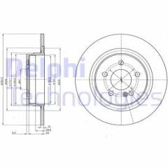 Delphi Bg4153C Fren Diski Çiftli Paket Boyalı Cclass.Eclass