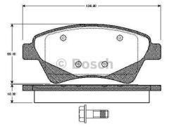 Bosch 986495291 Fren Balatası Arka Fıssız 500 2007 Sonrası Lınea 2007 Sonrası Panda