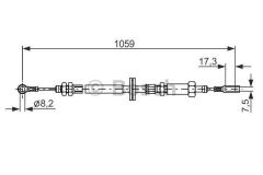 Bosch 1987477114 Fren Teli. 1059 Mm