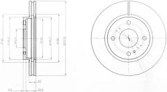 Delphi Bg4170C Ön Fren Aynası Ford Fıesta 08=-  258×23×4Dlxhavalı