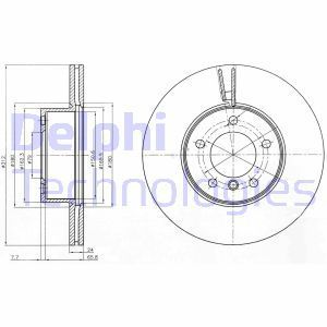 Delphi Bg4172C Fren Diski Tk Boyalı Bmw 318 320 325×1 03/05- On
