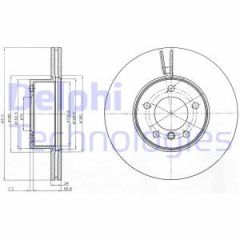 Delphi Bg4172C Fren Diski Tk Boyalı Bmw 318 320 325×1 03/05- On