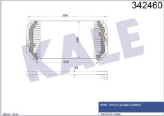 Kale 342460 Klima Radyatörü Toyota Carına E - Saloon-Sportswagon