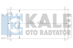 Kale 383200 Klima Radyatörü Aurıs Verso Al Al 604X390X16