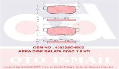 Trw Gdb3113 Fren Balatası Arka Cıvıc 96-01