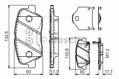 Bosch 986495343 Fren Balatası Ön İ30  2012 Sonrası / Carens  2013 Sonrası Ceed 12-