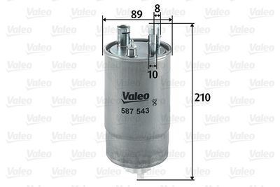Valeo 587543 Yakıt Filtresi (Mazot) Fıat Grande Punto 1.3 D Multı