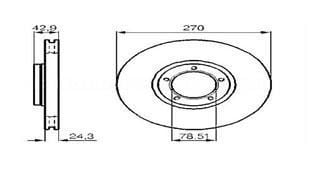 Valeo 186537 Fren Diski Ön Transıt T15 94-00 Havalı 270Mm