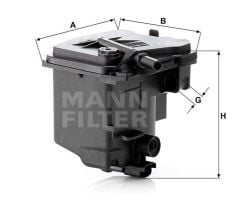 Mann Wk9392 Mazot Filtresi 206 207 307 308 407 Partner / C3 C4 /