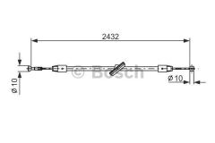 Bosch 1987477198 Fren Teli. 2432 Mm