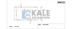 Kale 384000 Radyatör Jazz Iıı Al Pl Brz 350X715X16