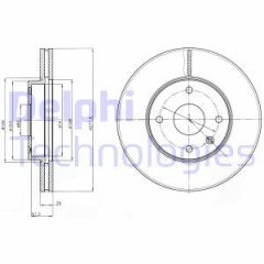 Delphi Bg4193 Fren Diski Ön Epıca 2006 Sonrası Havalı 278Mm