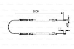 Bosch 1987477262 Fren Teli. 2806 Mm