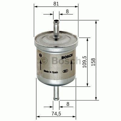 Bosch 450905030 Benzin Filtresi R9 R11 R19 R21 Clıo I Laguna Safr